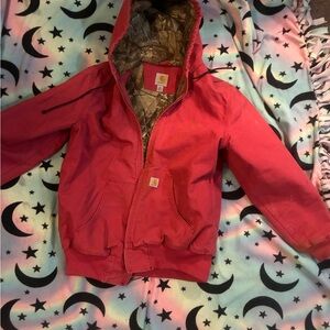 Carhartt Red Camo-Lined Jacket